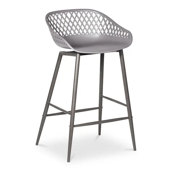Holiday Sale PiazzaOutdoorCounterStoolGrey-SetOfTwo