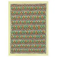 Viral Mithila Royal ProcessionIndia Madhubani Painting of Royal Guards and Elephants