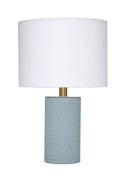 Buy Online RomanLeatherTableLampWithLinenShade
