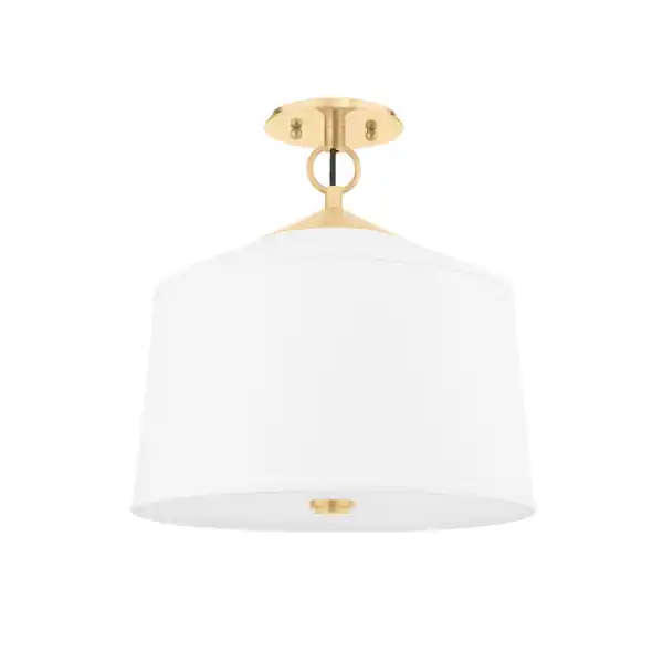 Super Sale WhitePlains1LightSemiFlushMount