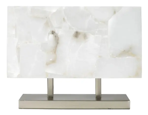 GhostHorizonAlabasterTableLamp,Silver Don’t Miss Out