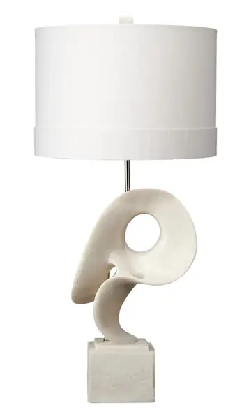Express Delivery ObscureTableLampWithLinenShade,White