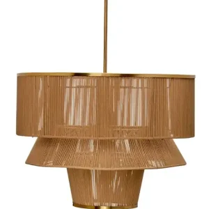 Worldwide Shipping Dimension1-lightIronAndCottonChandelier