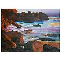 Twilight BeachOriginal Landscape Oil Painting Grab Now