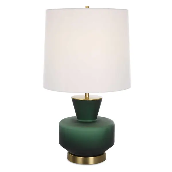 Certified TrentinoDarkEmeraldGreenTableLamp