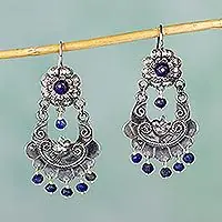 Mazahua DovesAuthentic Mazahua Sterling Silver Earrings with Lapis Lazuli Must Have