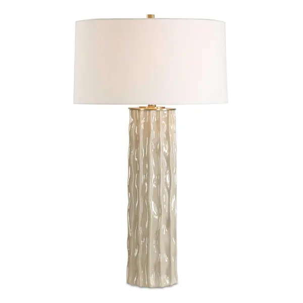 ParilliTaupeGrayTableLamp While Supplies Last