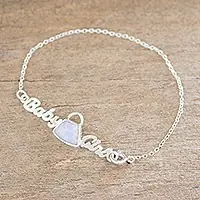 Baby Girl in LilacLilac Jade Bracelet from Guatemala Super Sale
