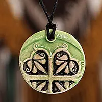 Vital BlossomHand-Painted Classic Leafy Green Ceramic Pendant Necklace Hassle-Free Returns