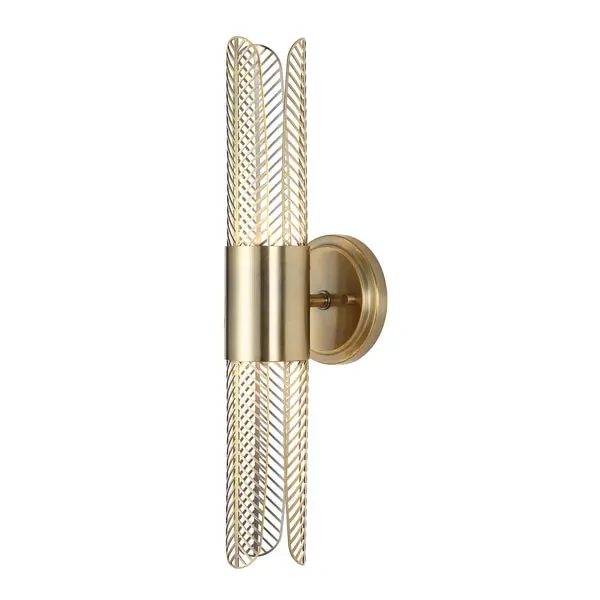 Discount Cret2LightLedBrassSconce