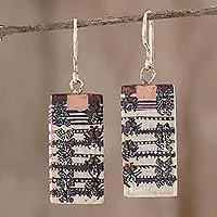 Crafted San Pedro NéctaHand Crafted Wood Earrings from Guatemala