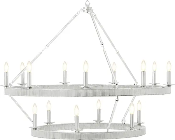 Clearance SimonGrandeStackRound18LightChandelier