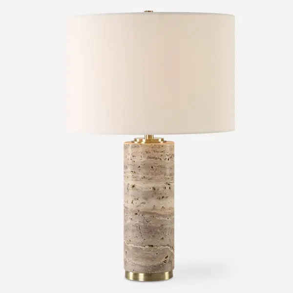 Top Pick CortadoTravertineTableLamp