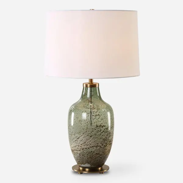 ChiantiOliveGlassTableLamp Limited Offer
