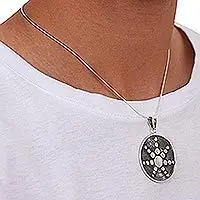 Order Now Star in the MoonArtisan Crafted Taxco Sterling Silver Pendant Necklace