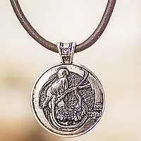 Price Drop Tz'ikin EmblemMayan Astrology-Themed Pendant Necklace with Tz'ikin Sign