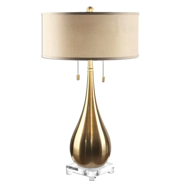 Worldwide Shipping LagrimaBrushedBrassLamp