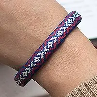 Order Now Radiant EnergyHandwoven Bangle Bracelet from Colombia