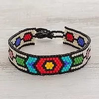 Weekend Sale Rainbow ChainHandcrafted Multi-Color Geometric Beaded Wristband Bracelet