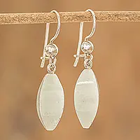A Cut Above in Pale GreenHandcrafted Dangle Earrings with Jade Special Offer