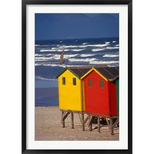 Yellow and Red Bathing Boxes, South Africaby Stuart Westmorland / Danita Delimont New Release
