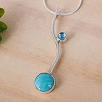 Taxco EclipseCollectible Taxco Silver Natural Turquoise Necklace High Quality