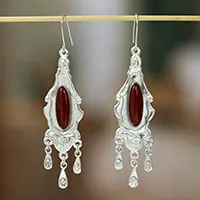 In Demand History's PromiseCarnelian chandelier earrings