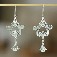 Special Discount Colonial ChimesOrnate Handcrafted Sterling Silver Dangle Earrings