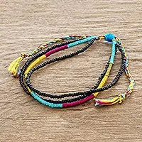 AlegriaAdjustable Multicolored Beaded Wristband Bracelet Limited Offer