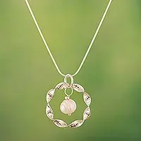 Eternal LoyaltySterling Silver Pendant Necklace with Cultured Pearl Exclusive