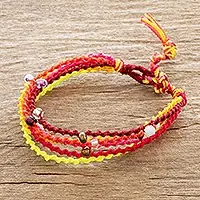 Premium Sunny SololaAdjustable Beaded Macrame Bracelet