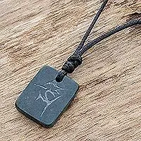 Breaching SwordfishSwordfish Pendant Necklace in Dark Green Jade from Guatemala Mega Sale
