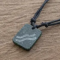 Verdant AquarisJade Zodiac Aquarius Pendant Necklace from Guatemala Buy Direct