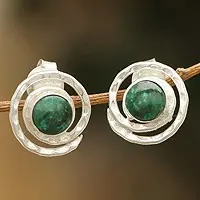 Professional Grade Cuzco AuraHandmade Sterling Silver Chrysocolla Earrings