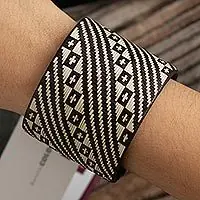 Bulk Order The Way of the CrossWide Natural Fiber Cuff Bracelet