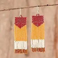 Hot Deal PennantMulticolored Beaded Waterfall Earrings