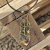 Certified Flourishing ArmeniaCarnelian Pendant Necklace with Floral Details from Armenia