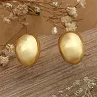 Weekend Sale Hatching GloryWhimsical High-Polished Egg-Shaped Gold-Plated Stud Earrings