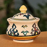 Luxurious BeautyHandmade Traditional Patterned Classic Ceramic Jewelry Box Money Back Guarantee