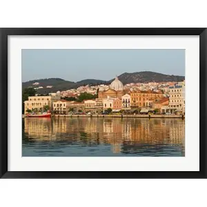 Waterfront View of Southern Harbor, Lesvos, Mithymna, Northeastern Aegean Islands, Greeceby Walter Bibikow / Danita Delimont Buy Today