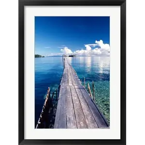 Wooden Jetty Extending off Kadidiri Island, Togian Islands, Sulawesiby Jay Sturdevant / Danita Delimont Must Have