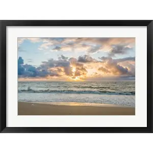 Worldwide Shipping Kealia Beach Sunrise, Kauai, Hawaiiby Rob Tilley / Danita Delimont