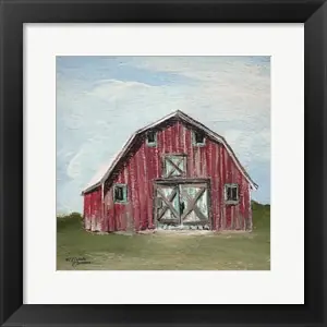 Worldwide Shipping Red Barnby Michele Norman