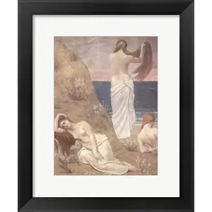 Young Women at the Sea Shore (petite version)by Pierre puvis De chavannes Holiday Sale
