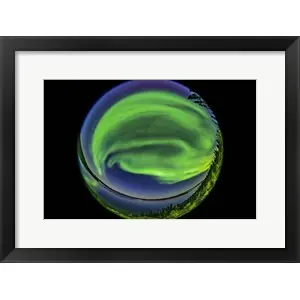 A 360 Degree Fish-Eye View of the Northern Lights Over Prelude Lakeby Alan Dyer/Stocktrek Images Genuine