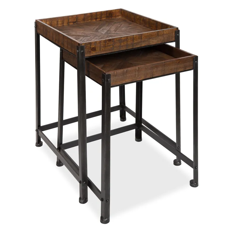 Express Delivery Marsh Wood and Metal Accent Table Set