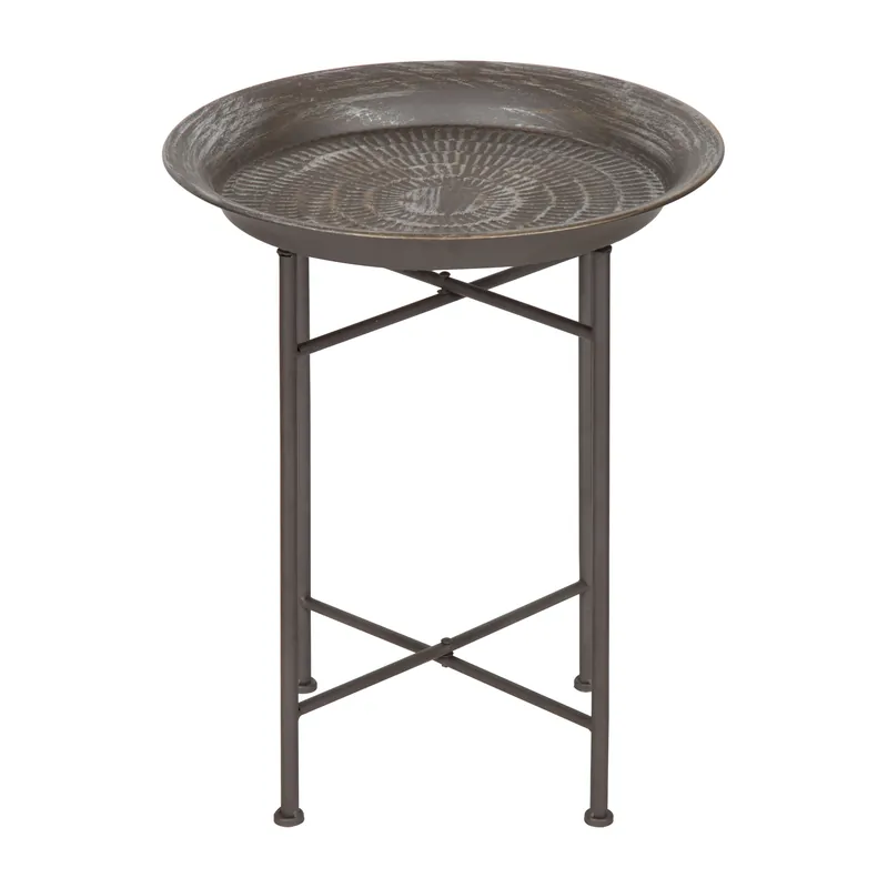 Mahdavi Round Metal Accent Table Top Rated