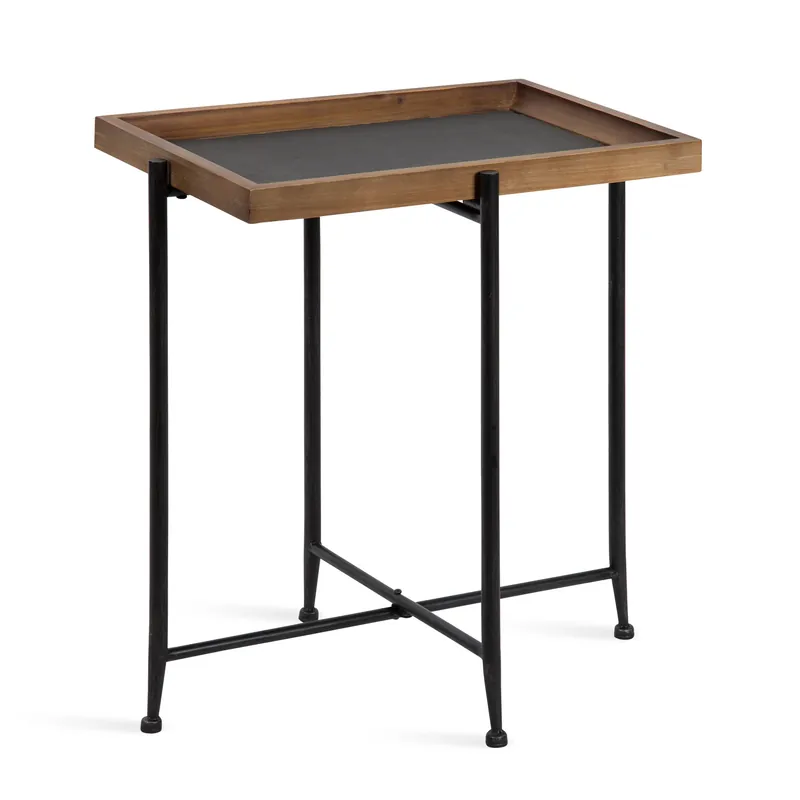 Macabe Wood and Iron Accent Table Direct From Manufacturer
