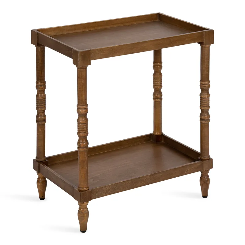 Bellport Wood Side Table with Shelf Best Seller