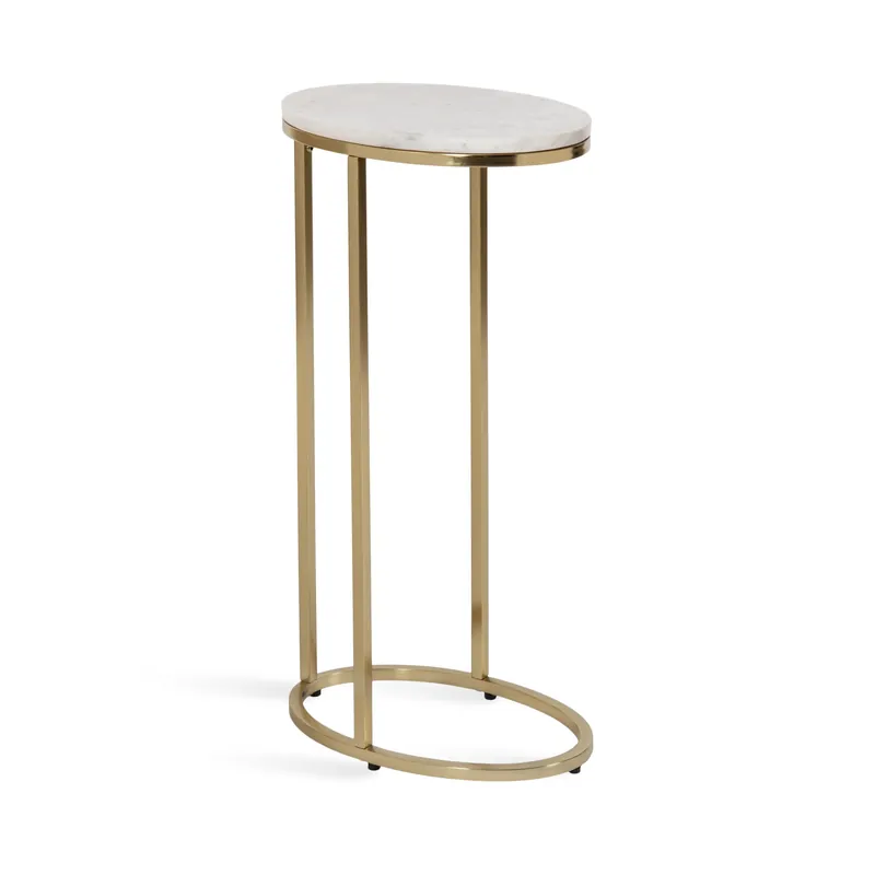 Instant Buy Natalli Marble Oval C-Table